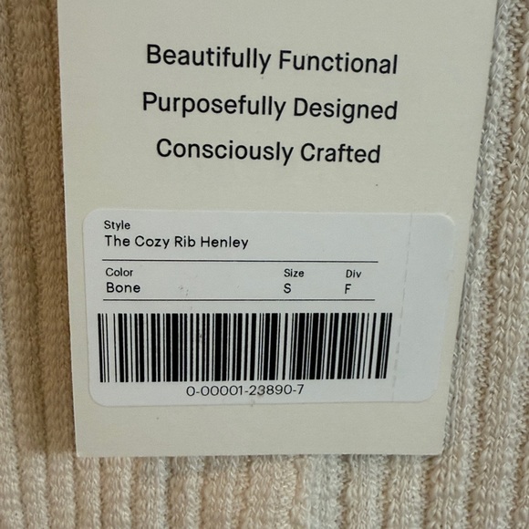 NWT Everlane Cozy Rib Henley S - Picture 4 of 6
